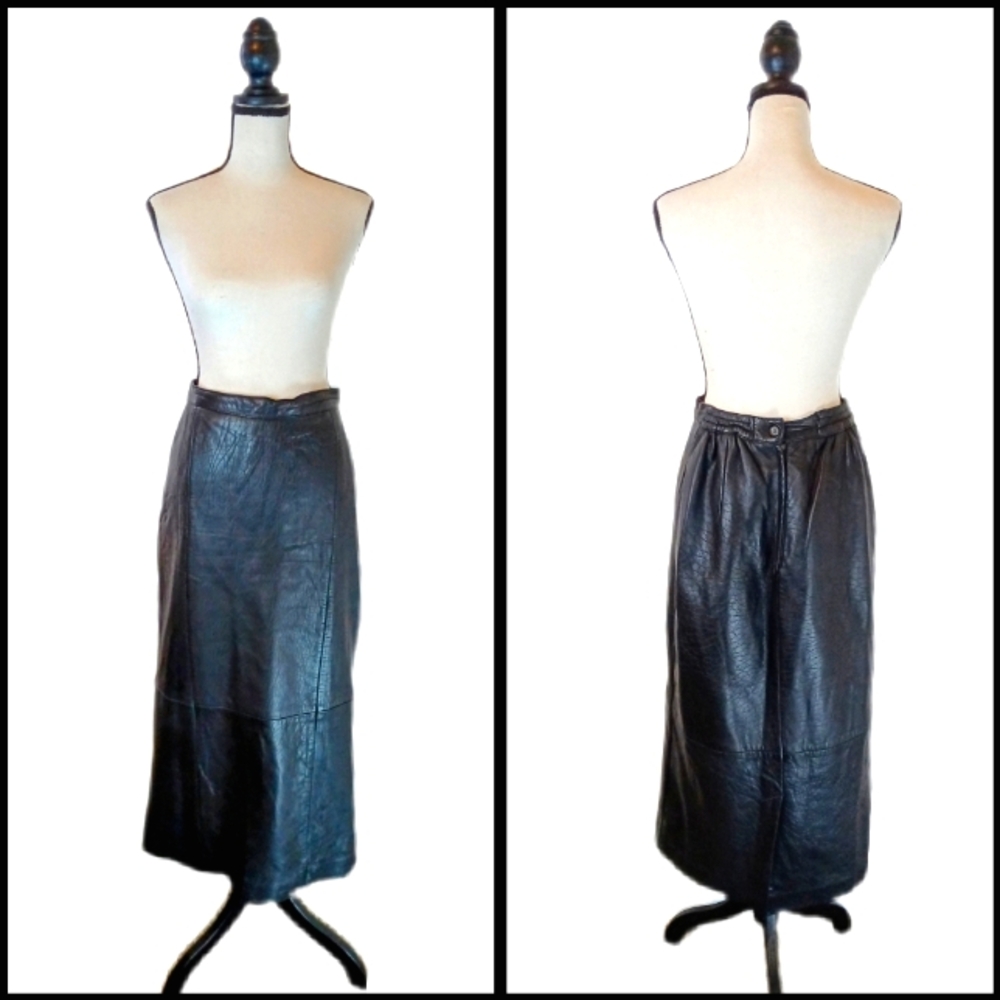 Vintage Nlack Lesther Laura Winston Long Maxi Skirt Size 5/6